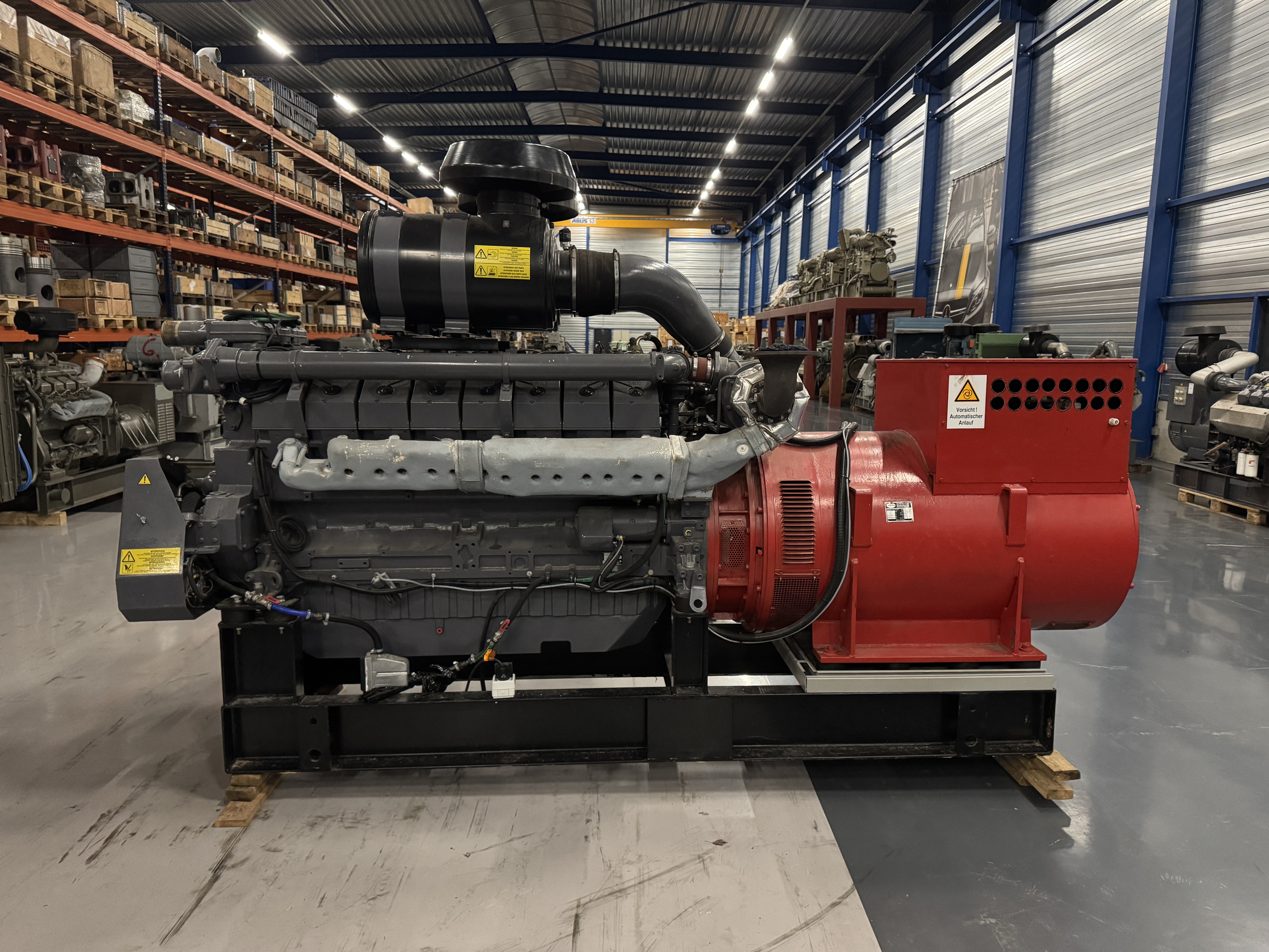 Used DEUTZ TBD 616-V16 / KUNZLER DIESEL GEN.SET 1000 KVA