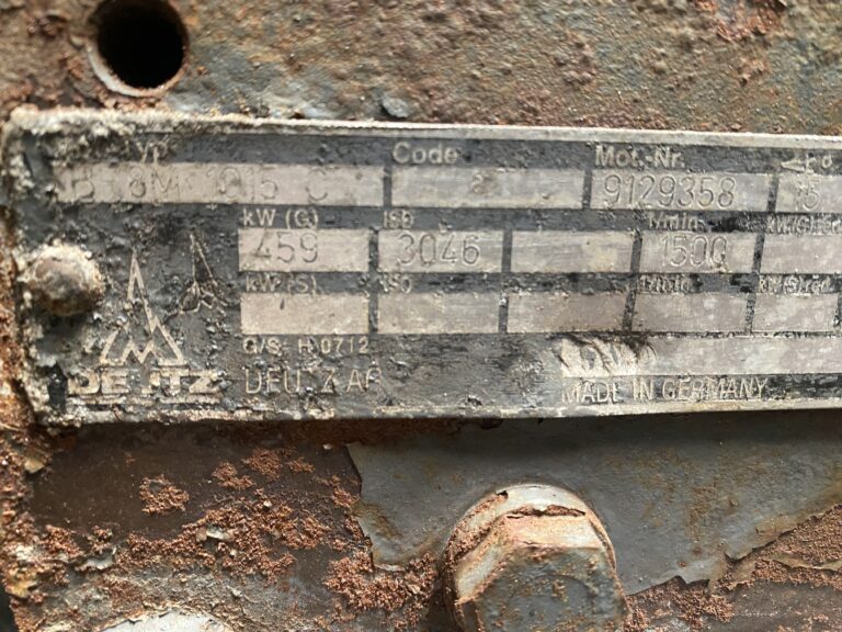 Used 1999 DEUTZ BF8M1015C / STAMFORD GEN.SET 530 KVA.