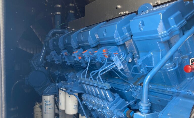 Used 2013 MITSUBISHI S12R-F1PTAW2-1 / LEROY SOMER DIESEL GEN. SET 1500 / 1650 kVA