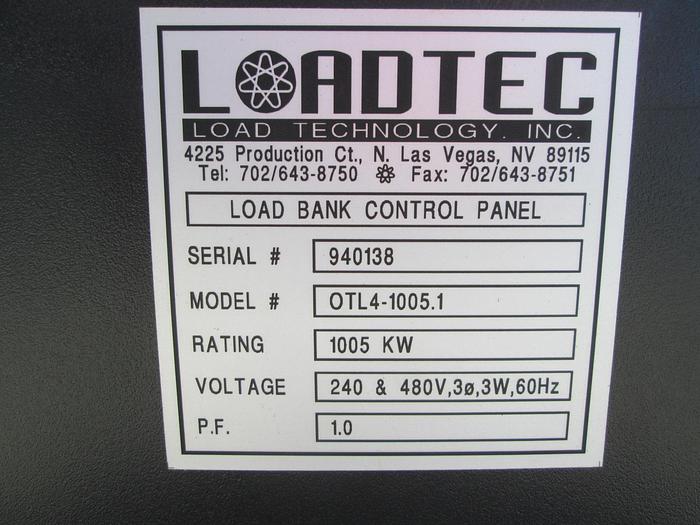 Used 1994 Loadtec Mobile Resistive Load Bank
