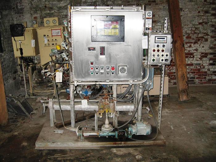 Used Attec  Starch Jet Cooker, Skid Mounted, Capacity Up To 100 Lb/Hr Of 0.5% Starch.  Including: (1) Allen Bradley Series 5 Plc With 5/01 Cpu, With Printout Of Ladder Logic, (2) Complete Control Panels, (3) Robbins Myers Progressive Cavity Pumps, #21487