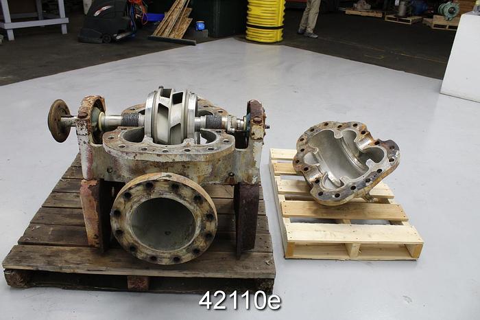 Used Goulds 3405 10x12x12 Split Case Pump, Stainless Steel Casing #42110