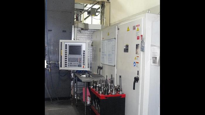 Used 2008 6" Giddings & Lewis CNC Horizontal Boring Mill, Model PT 1800, Table 71" X 141", X Travel 141", Y Travel 102", 75 HP, 3500 RPM Spindle, Mitsubishi CNC