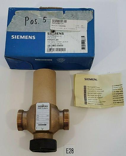 *NEW* SIEMENS VVG41.20 Control Valve threaded 2-Port PN16 DN20 + WARRANTY!