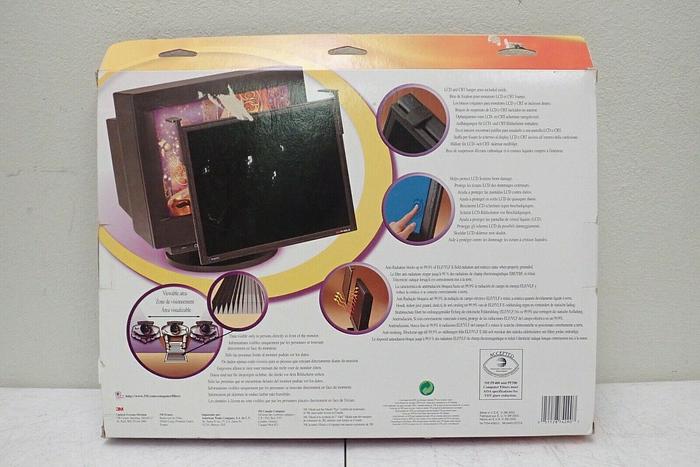 Used 3M PF400LB Privacy/Anti-Glare Black-Framed Computer Filter, 15" LCD/14"-16" CRT