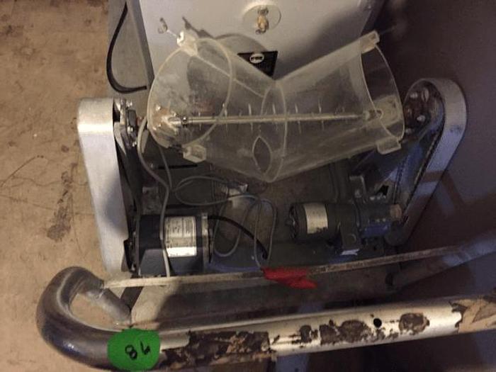 Used 8 QT. P-K LAB TWIN SHELL BLENDER – LUCITE – PIN BAR – #8364