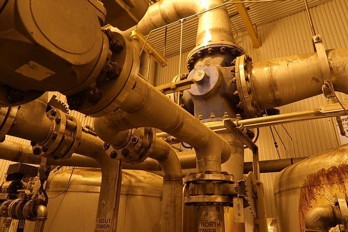 Used A.H. LUNDBERG 5' X 60' 316 STAINLESS STEEL ACID TOWERS TANKS