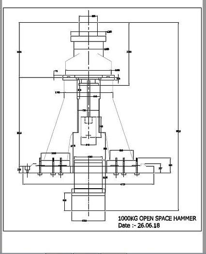 Used Hammer Drop Forging Open Die Romania