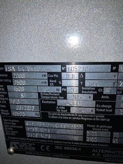 MTU 16V4000 New Generator set in a Container