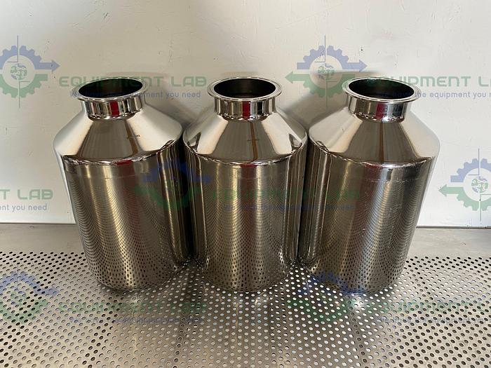 Used Eagle Stainless Stainless Steel 10 Liter Bottle w/ 4" Sanitary Fit
