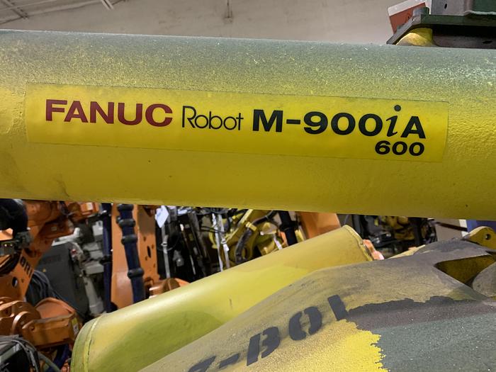 Used FANUC M900iA/600 6 AXIS CNC ROBOT WITH R30iA CONTROLLER 600KG X 2832mm REACH