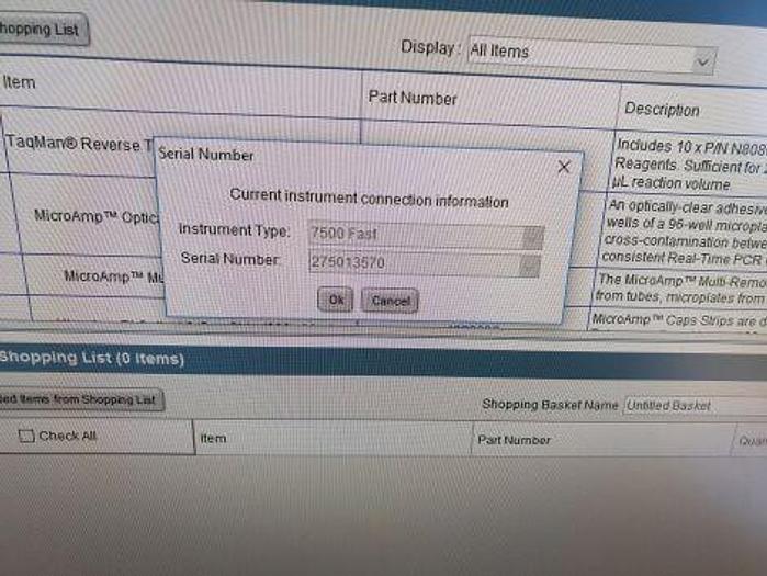 Used BIOSYSTEMES APPLIQUES THERMO ABI 7500 FAST