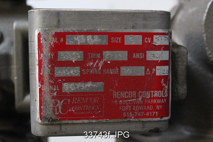 Used Samson 2" Ball Control Valve, Model 3241 #33743