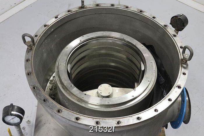 Used Voith 31 Centriscreen, 100 Psi, 425 Max Rpm, 0.010" Slotted Screen Basket #21532