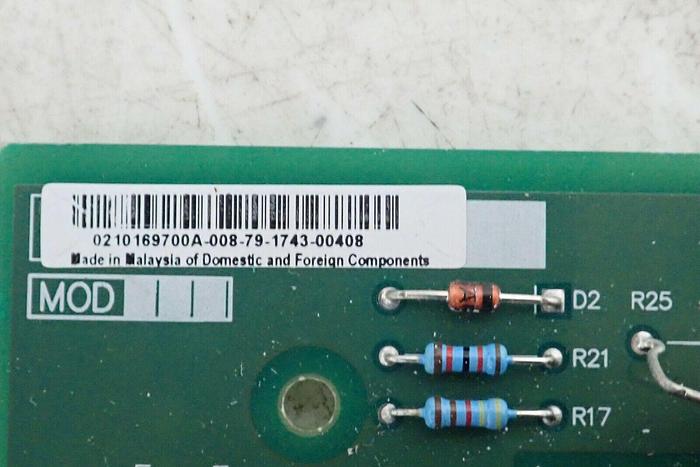 Used Varian 02-101697-00 0210169700 Replacement Board Assembly