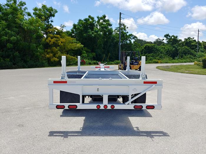 Used 2015 Lucon Extendable SA AB Utility Pole Trailer - 23397