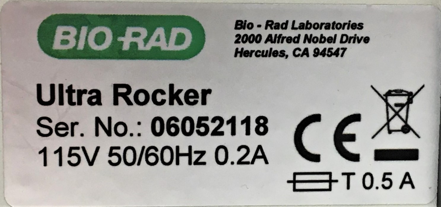 Used BioRad UltraRocker Rocking Shaker