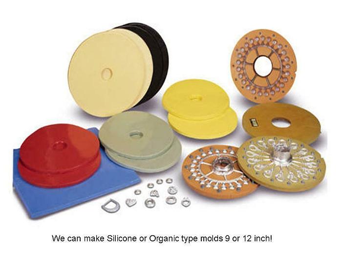 Used Romanoff 12" Metal Spin Casting Machine Fishing Lures Cast Lead Pewter