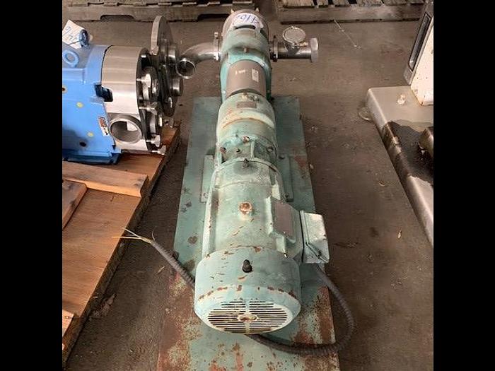 Used 10 Hp Tri-Clover 3" x 3" Positive Displacement Pump PRED 125