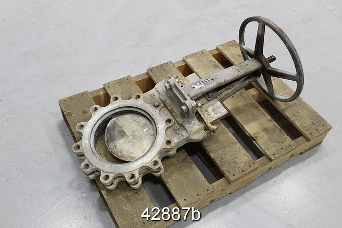 Used Dezurik 10" Hand Operated Knife Gate Valve #42887