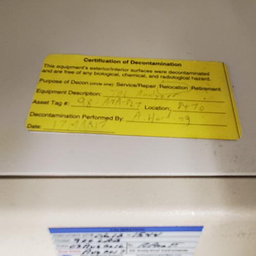 Used GE Analytical Instruments Sievers 900 Laboratory TOC Analyzer