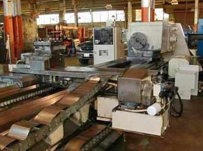 Used American 25" SOC | 45" x 204" LATHE BALLSCREWS, 75HP, GE MK Century 550 Control