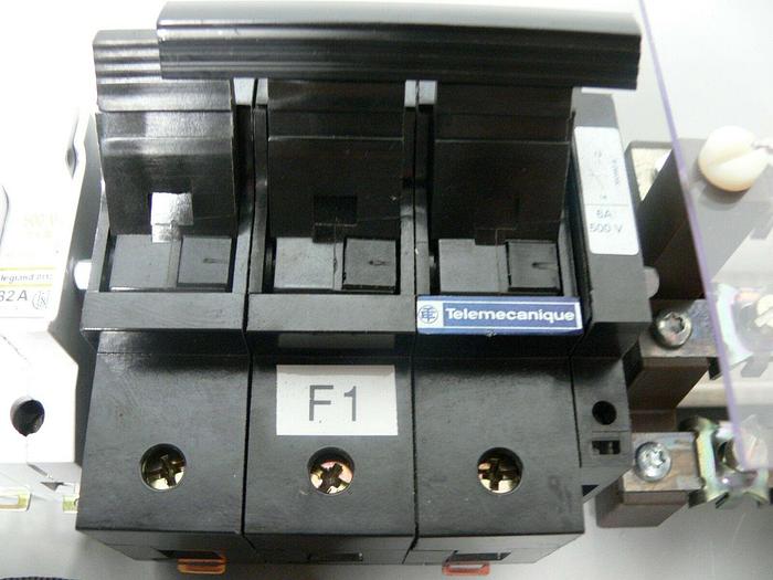 Used 4 Single Pole Legrand 01127 32A Fuse holders + 1 & 2 Pole Telemecanique