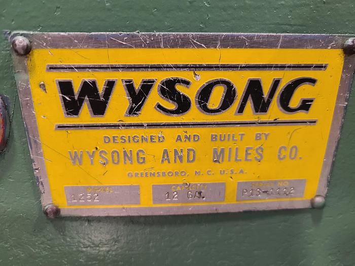 Used Wysong Shear