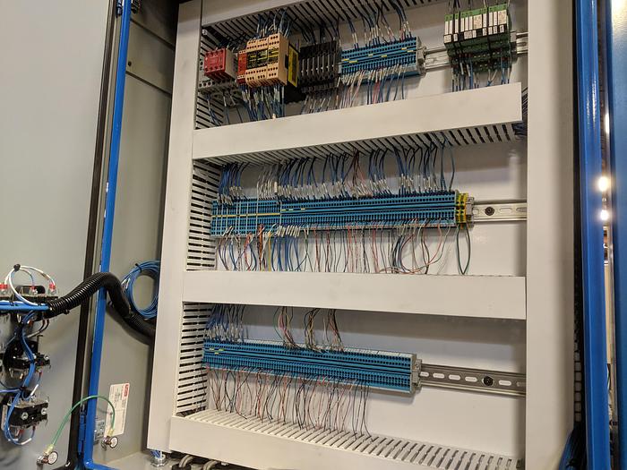 Used 2012 FANUC M710iC/50 6 AXIS ROBOT WITH IR VISION AND R30iA CONTROLLER.