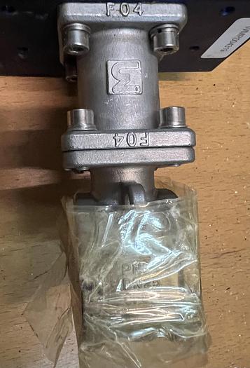 Used UNI-VALVE WM 4 SR actuator with stainless steel ball valve, DN25 - type S69-ISO and position monitoring switch, type ITS-100