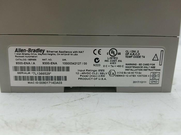 Allen Bradley 9300-ENA Ser A
