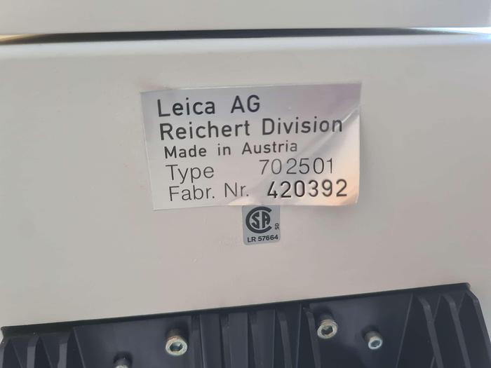 Used Leica Ultracut 702501 Ultramicrotome Microtome with anti vibration table