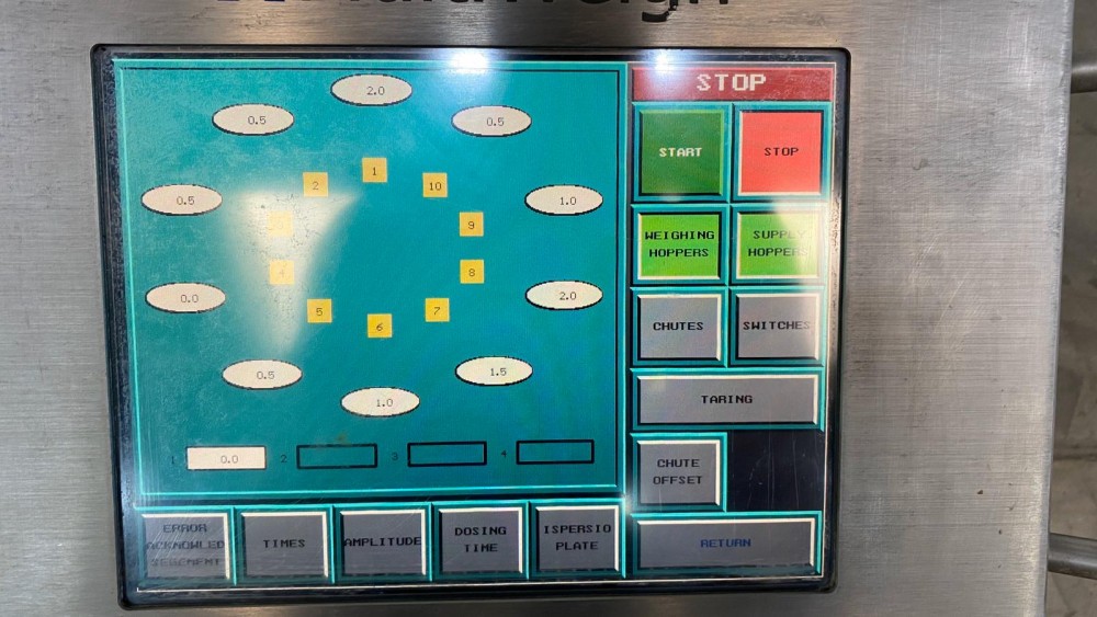 Used Multiweigh 10 heads weigher