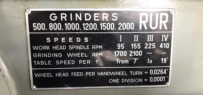 Used Ribon RUR 500 Universal Cylindrical Grinder