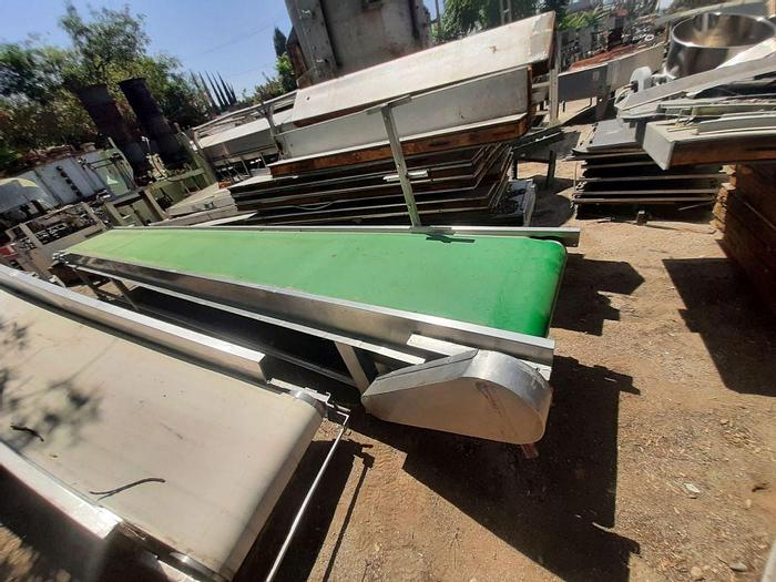 Used Conveyor, Belt, 24" x 19'4", Stainless Steel Frame, 1 HP, Horizontal #S744612