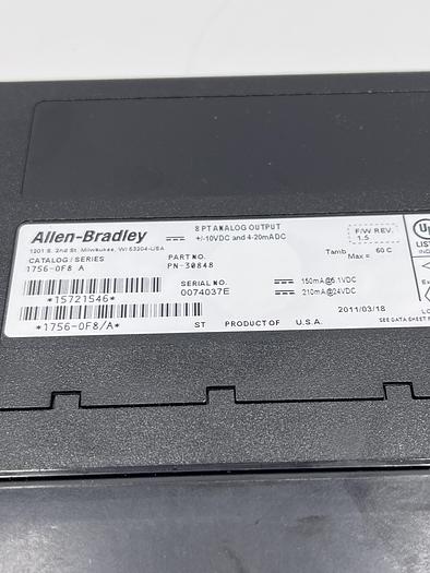 Used Allen-Bradley 1756-OF8 Ser A 