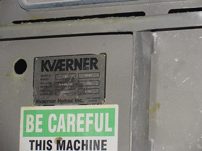 Used Kvaerner Hymac 100-MLL Primary Twin Wire Press, Cut Flight Model Cf-2408.80 Screw Conveyor, With 125 Hp, 175 Amps, 460 Volt, 60 Hz General Electric Drive (Mcc No.: 440-#05K).  With Control Panel. #20483