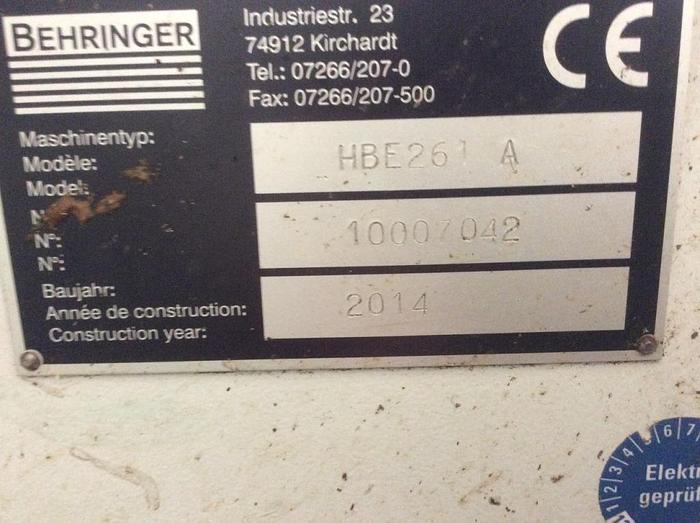 Used 2014 Behringer HBE 261A Automatic Bandsaw