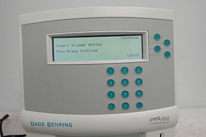 Used Dade Behring PFA100 Platelet Function Analyzer