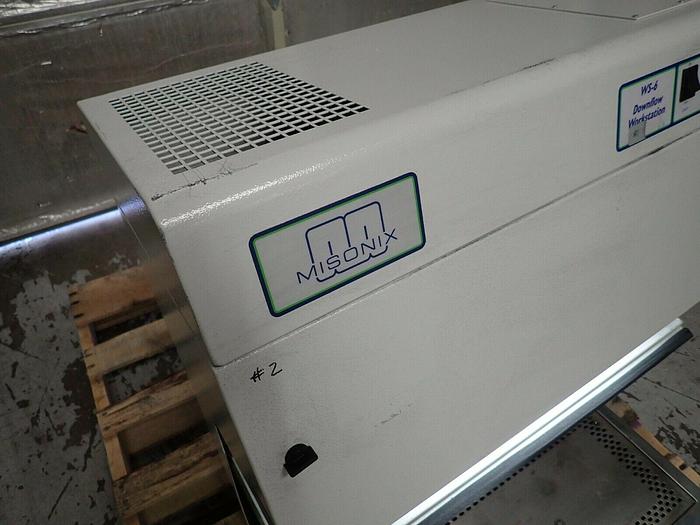 Used Misonix Model FE-WS6 WS-6 Downflow Workstation Fume Hood