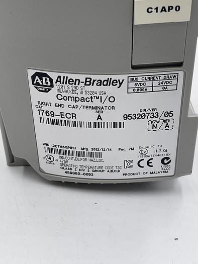 Used Allen Bradley 1769-PB4 Ser A 1769-ECR SER A
