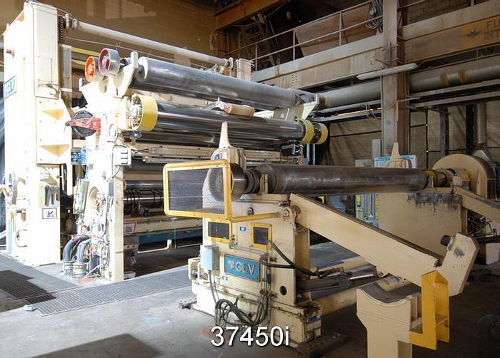 Used GL&V 132" Trim 3-Ply Fourdrinier Recycle Paperboard Machine #37450