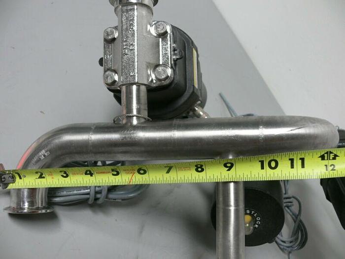 Used 3 ITT Pure-Flo 90PSI Diaphragm Valve Actuators + Westlock Valve Position Monitor