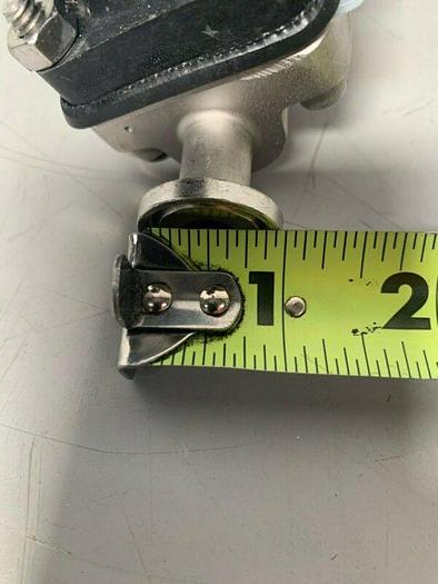 Used Saunders Stainless Steel Diaphragm Valve w/ 1" Sanitary Fitting