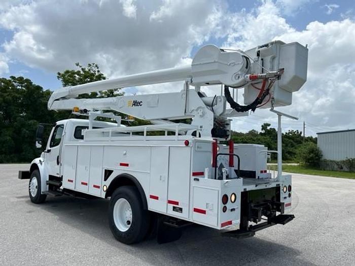 Used Altec AA755L 60ft Bucket Boom on 2007 Freightliner M2-106 Reg Cab Utility Truck - C28781