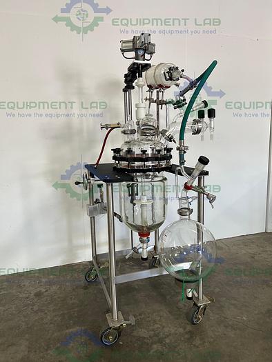 Used Prism Research  20 Liter Glass Jacketed Reactor w/ 22 Liter Collection Flask