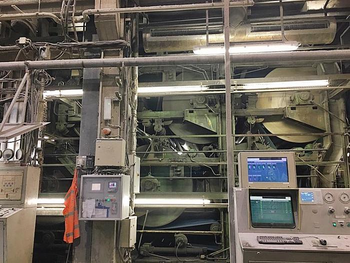 Used 90" (2.30M) REINHARD WET CREPE TISSUE MACHINE  W/YANKEE