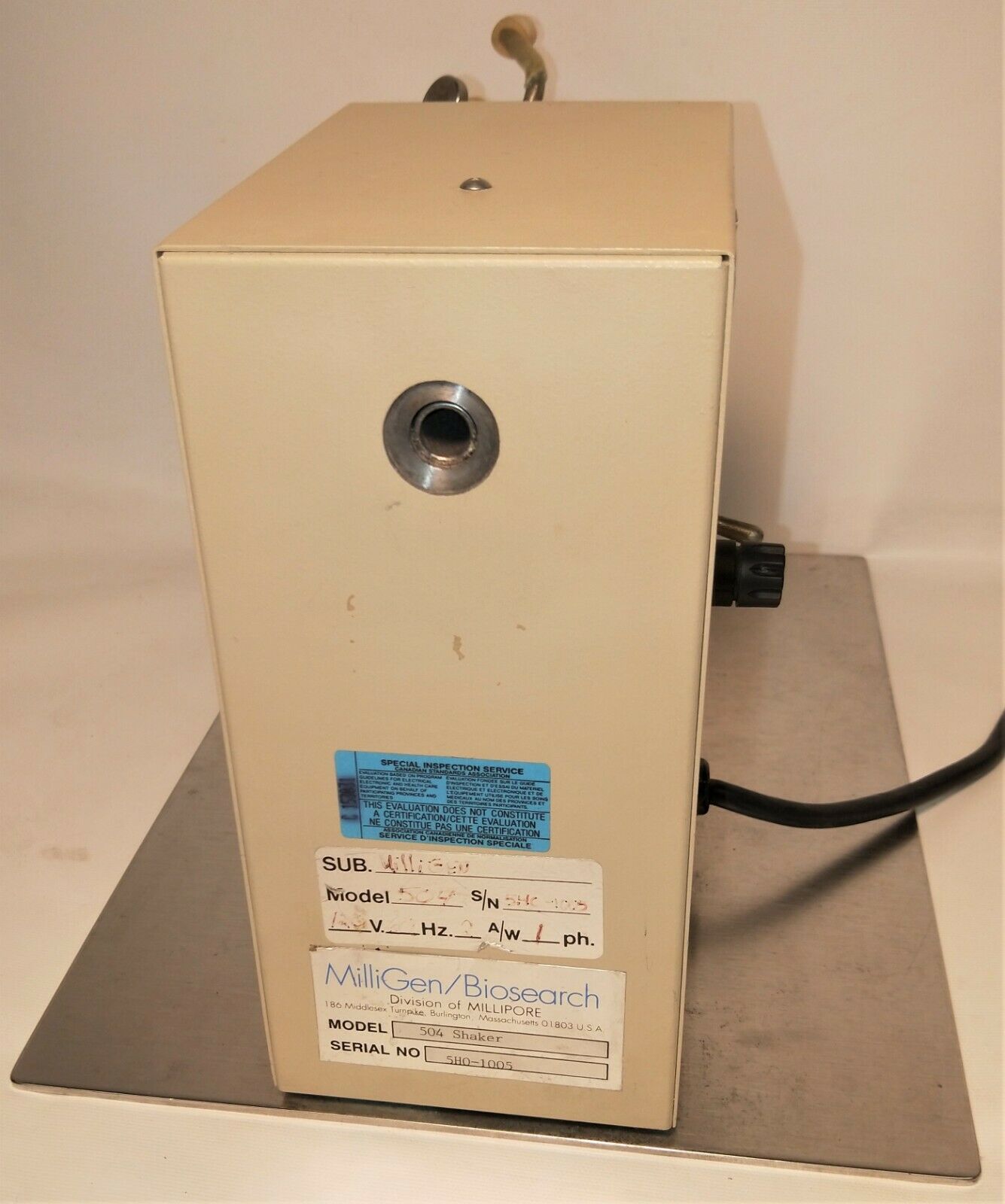 Used Millipore MilliGen 504 Fixed-Speed Wrist-Action Shaker