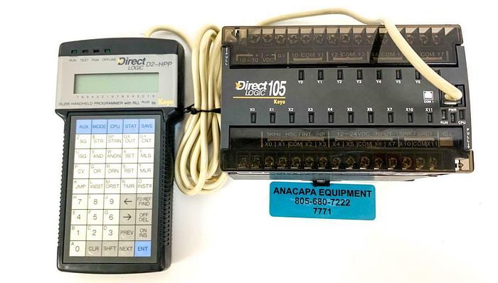 Used Automation DirectLogic D2-HPP DL205 RLL Handheld Programmer DL105 Koyo (7771) W