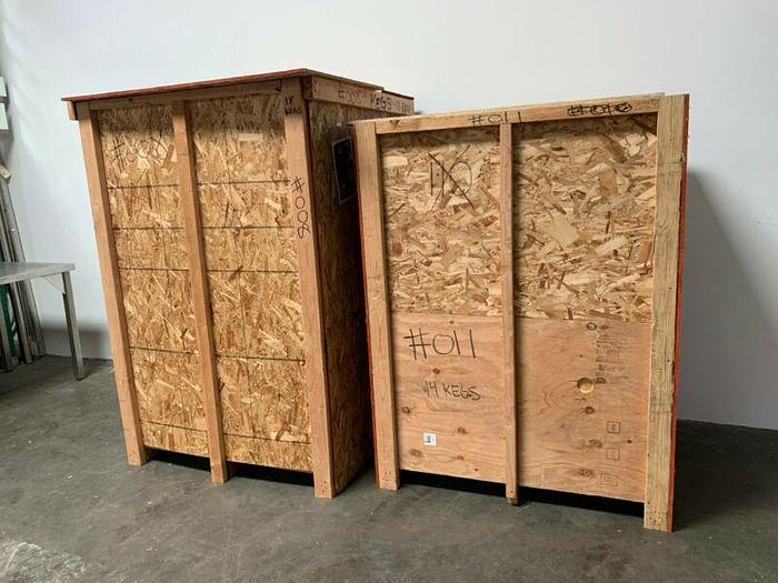 Used GW Kent 15 Gallon Kegs w/ 4" TC Top Sanitary Fittings